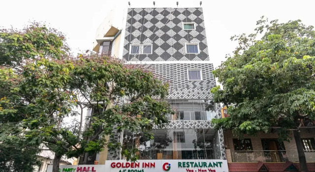 Treebo Golden Inn, 700 Mtrs From Promenade Beach