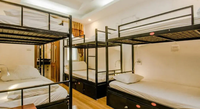 Кровать в общем номере Hanoi Central Backpackers Hostel