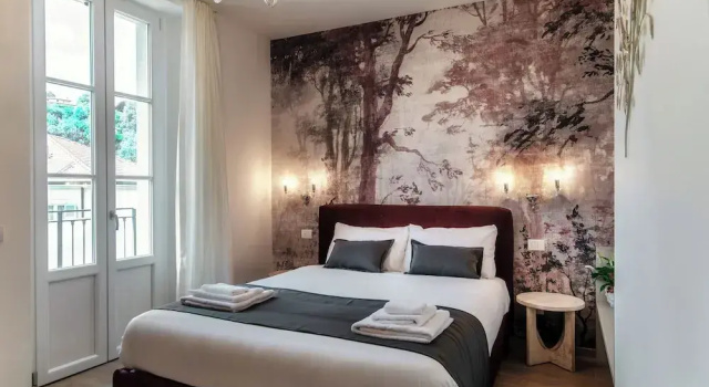 Двухместный номер Deluxe с балконом и с частичным видом Hotel Ristorante La Vignetta Cernobbio