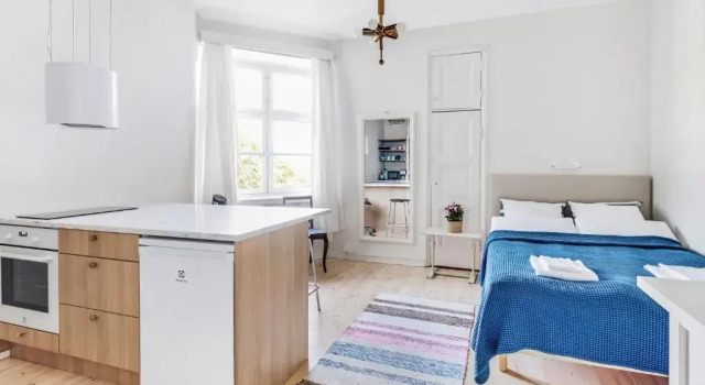 Студия WeHost Modern and Well-equipped Studio with a View @Viides linja 3