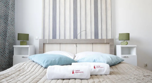 Апартаменты c 1 комнатой с балконом Capital Apartments Garbary