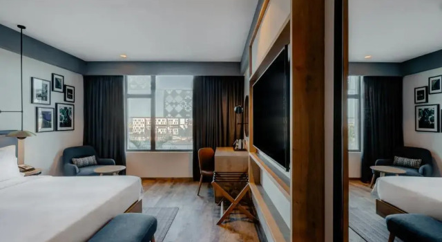Двухместный номер с красивым видом из окна Hilton Garden Inn Casablanca Sud