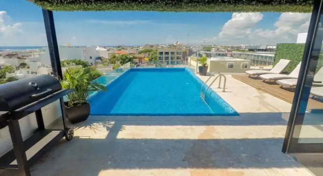 Апартаменты Lovely 1 Br Apartment, 3 Blocks To Mamita's, Roof Pool Views, Bbq