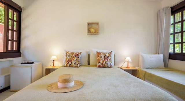 Трёхместный номер Standard Pousada Casa Cactus Praia da Tartaruga Búzios