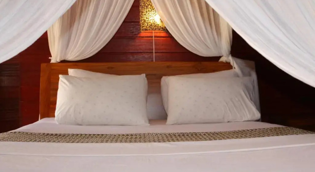 Бунгало c 1 комнатой с красивым видом из окна Biru Meno Beach Bungalows