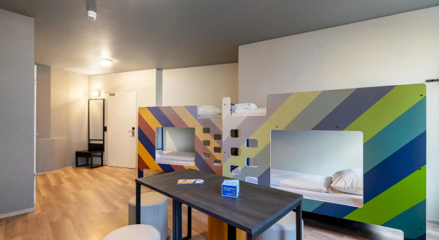 Кровать в общем номере a&o Hamburg Reeperbahn