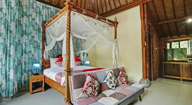 OYO 90640 Agung Kartini Villa, Rezervovat Vila Chaty v Bali, Chalupa