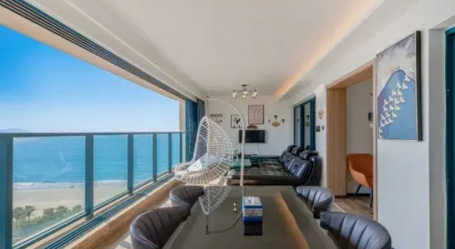 Люкс с 2 комнатами с красивым видом из окна Huidong Vanke Double Moon Bay Nice holiday apartment