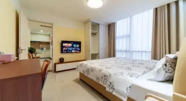 Люкс Deluxe Blueberry apartment chain (qiluyuan Plaza store)