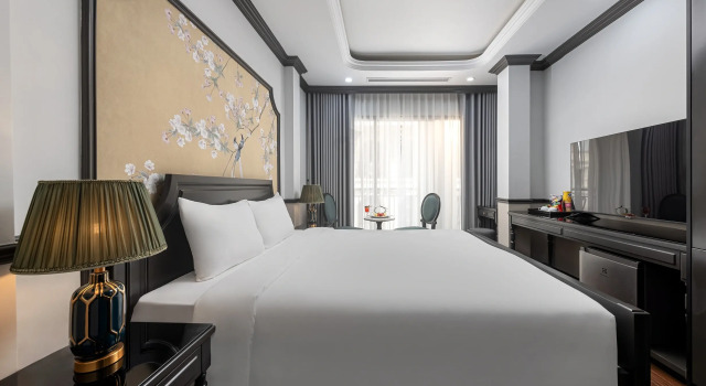 Двухместный номер Deluxe с балконом Sapa Soleil Hotel