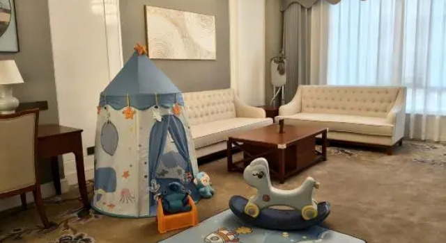 Семейный люкс Superior с видом на море Tangshan Caofeidian Metropark Hotel