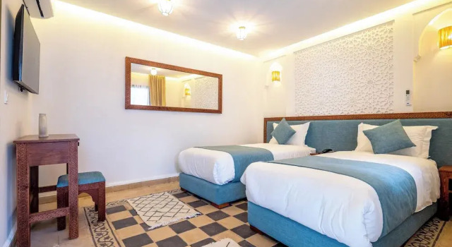 Camera tripla familiare Standard con vista sul cortile Riad Hamdane et SPA