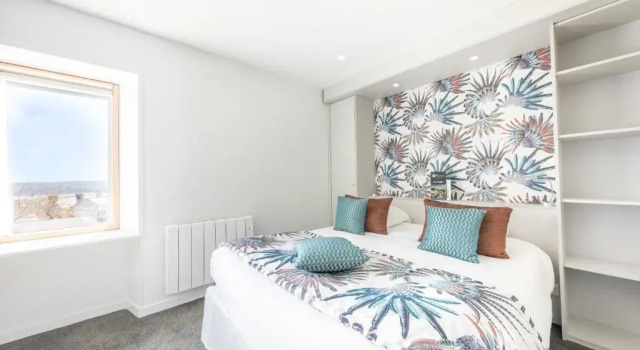 Двухместный номер Comfort с видом на море Hôtel Les Agapanthes-Logis Hôtel