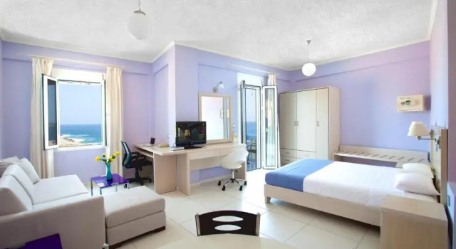 Апартаменты c 1 комнатой с балконом и с видом на море Giorgis Blue Apartments