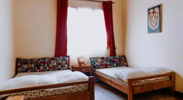 Кровать в общем номере Mkoani Homestay