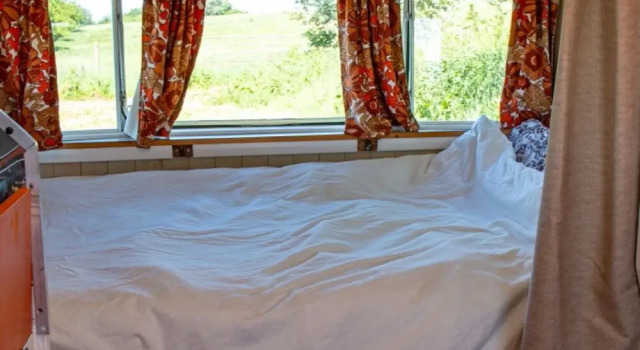 Retro 1960's Caravan With Mountain Views