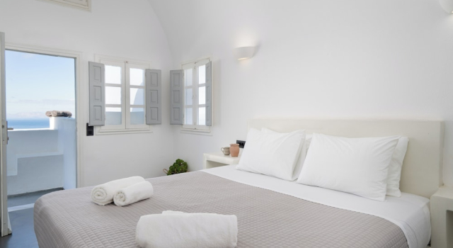 Двухместный номер Deluxe с балконом и с видом на море Elios Cave Suites
