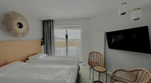Двухместный номер Deluxe с видом на море Hotel Zhong Hua