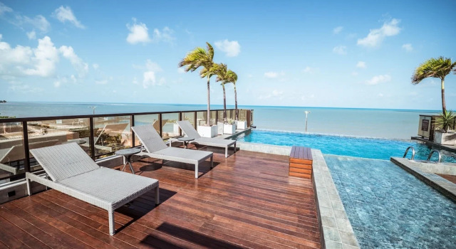 Апартаменты Flat Beira-mar c Piscina e Academia em Mana ra