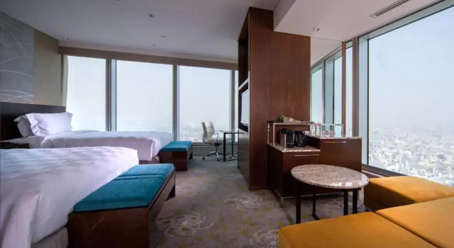 Двухместный номер Premium Corner Osaka Marriott Miyako Hotel