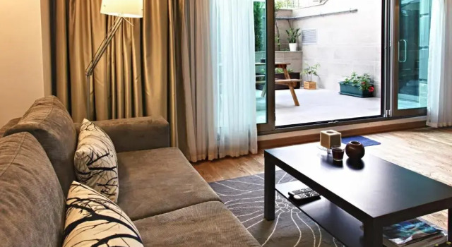 Студия с видом на сад Apartman Istanbul