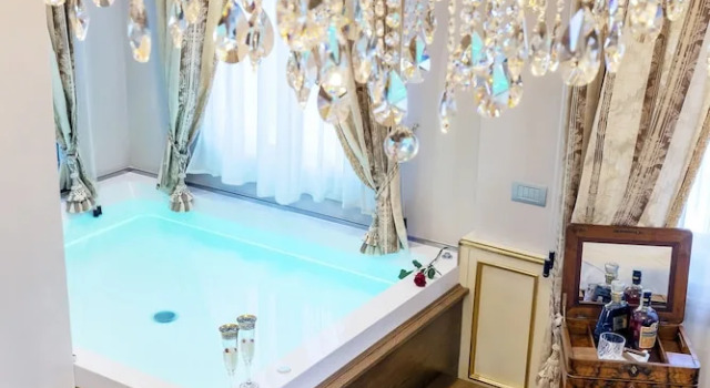 Люкс с красивым видом из окна Villa Valentini Bonaparte