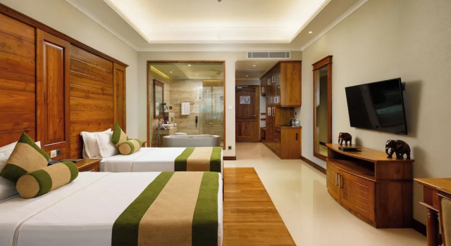 Двухместный номер Deluxe с видом на море Отель Araliya Beach Resort and Spa