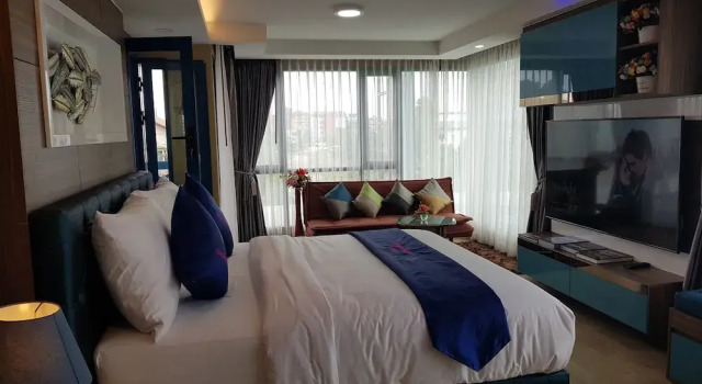 Номер Grand BlueTel ResidencE Bangkok IMPACT บลูเทล เรซิดองส์ กรุงเทพ อิมแพค-1Time Drop-Off Service to IMPACT OR MRT-MT02