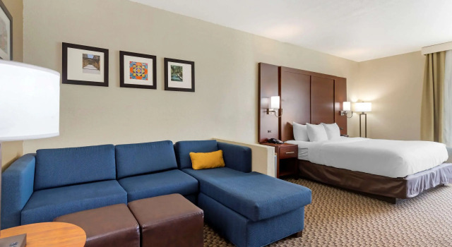 Двухместный люкс Comfort Inn & Suites Near Six Flags & Medical Center