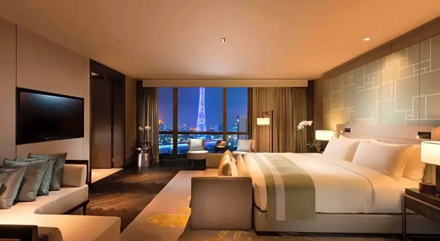 Двухместный люкс Presidential с видом на реку Conrad Guangzhou