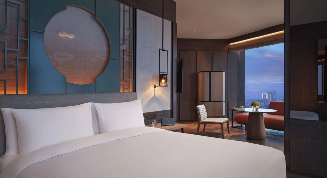 Двухместный номер с видом на город Park Hyatt Shenzhen