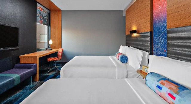 Четырёхместный номер Standard Aloft by Marriott Arundel Mills BWI Airport
