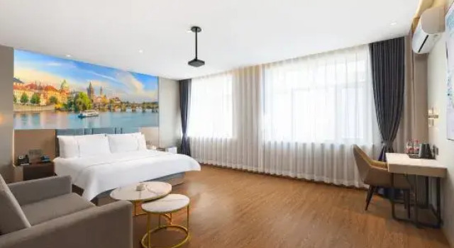 Двухместный люкс Shenyang Lijing Qingya Hotel ( Gliding Shengjing Hospital Wanda Plaza)