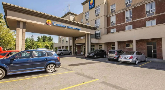 Кровать в общем номере Comfort Inn & Suites Surrey