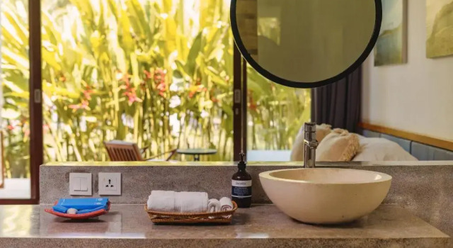 Deluxe Dvoulůžkový s manželskou postelí pokoj a výhledem do zahrady Origin Lombok