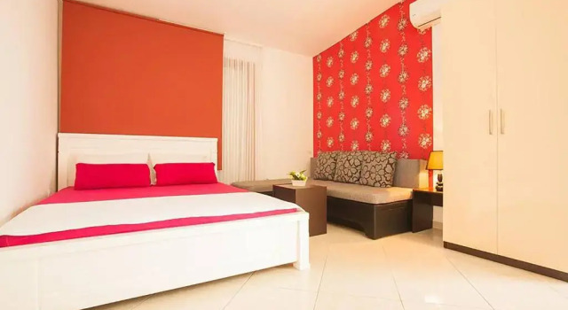 Студия с балконом и с красивым видом из окна Apartments Taida
