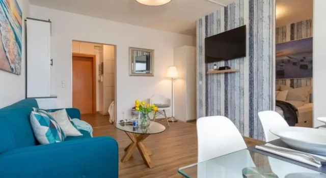 Strandhotel-Heiligenhafen-Wohnung-101-Typ-IV-Wasserblick, Забронировать Отель Хайлигенхафен земля Шлезвиг-Гольштейн