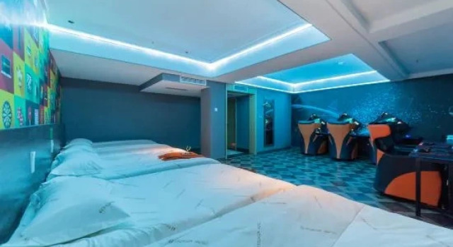 Кровать в общем номере Haifanxing Chain Hotel