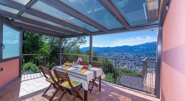 Семейные апартаменты с балконом Lugano Panoramica