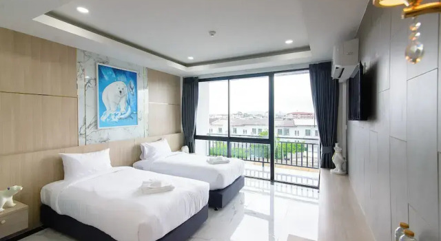 Двухместный номер Deluxe с видом на город Bear & Bird Hotel โรงแรม แบร์ แอนด์ เบิร์ด