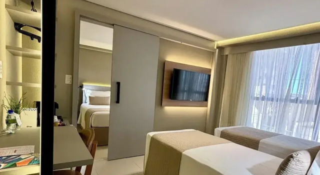 Четырёхместный семейный номер Standard Manaíra Hotel