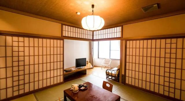 Двухместный номер Standard с видом на горы Hakuba Onsen Ryokan Shirouma-so