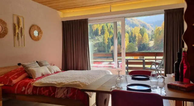 Апартаменты Magnifique studio rénové au coeur des 4 Vallées