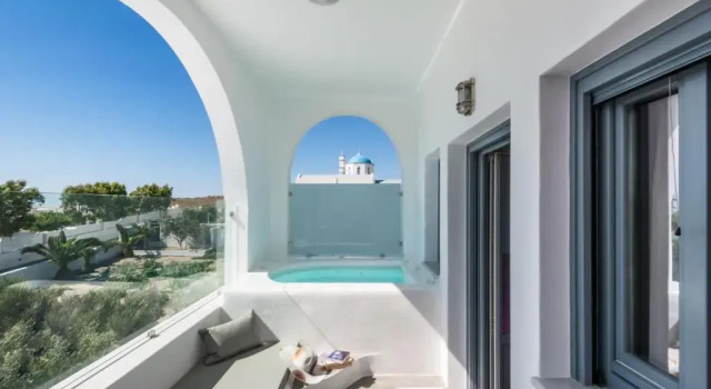 Вилла Aspronisi Luxury Villa with Caldera View