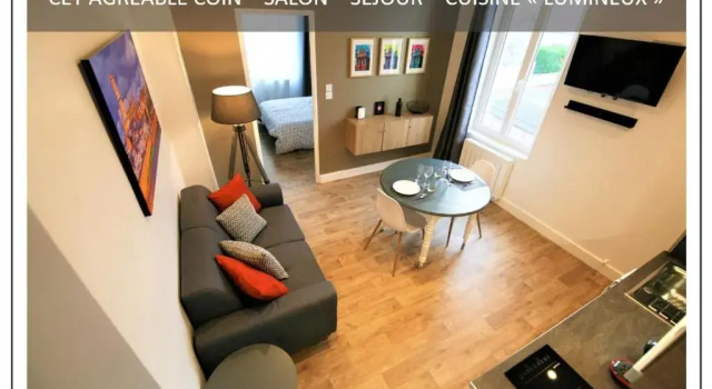 Апартаменты c 1 комнатой Le FAIDHERBE Style AppartHôtel - Parking gratuit - Calme et lumineux