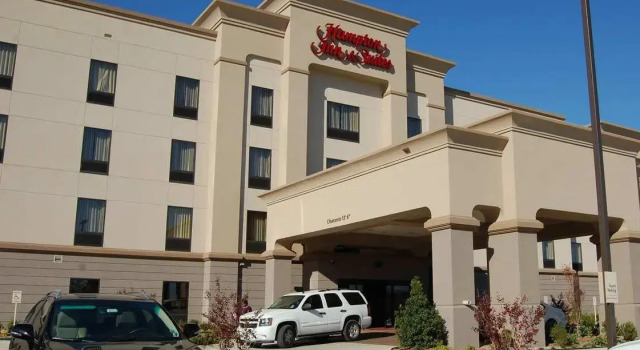 Кровать в общем номере Hampton Inn & Suites McAlester