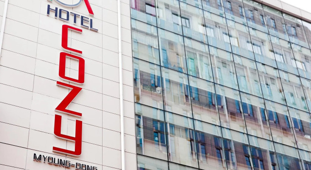 Кровать в общем номере Hotel Cozy Myeongdong