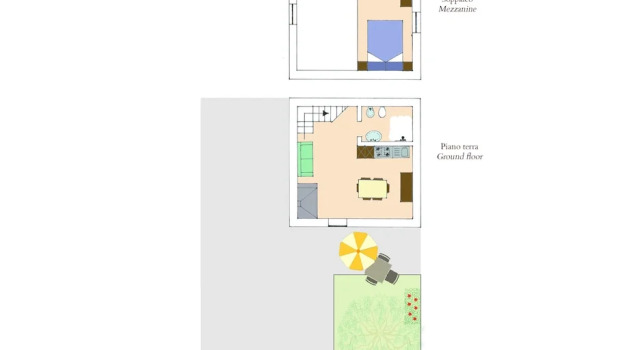 Апартаменты c 1 комнатой Agriturismo Il Giardino