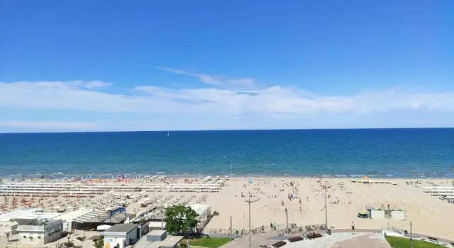 Четырёхместный номер Standard с видом на море Hotel Baltic Riccione-Fronte Mare