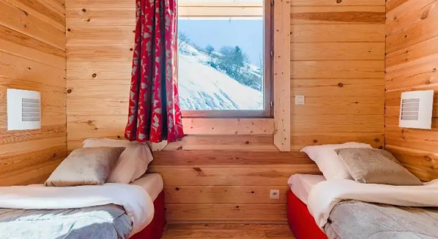 Кровать в общем номере Résidence Lagrange Vacances Le Grand Panorama II